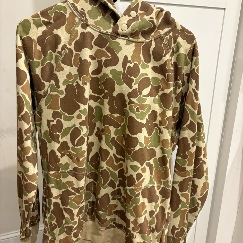 GAP Green and Brown Camouflage Hoodie